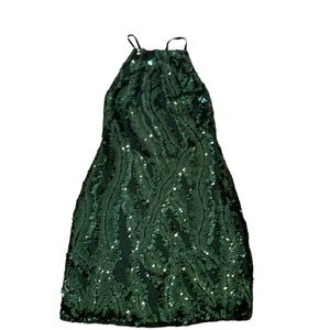 WYLDR Sequin Green Dress XS